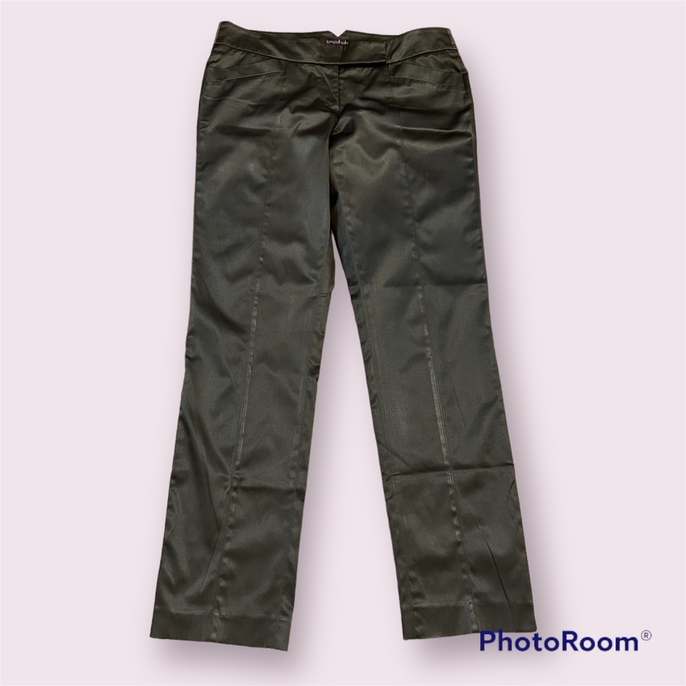 Long Tall Sally Gray Satin Pants Size 14. 32 Inches long. Perfect for New Years